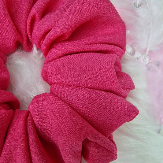 Hair Scrunchie - Wild Watermelon pink