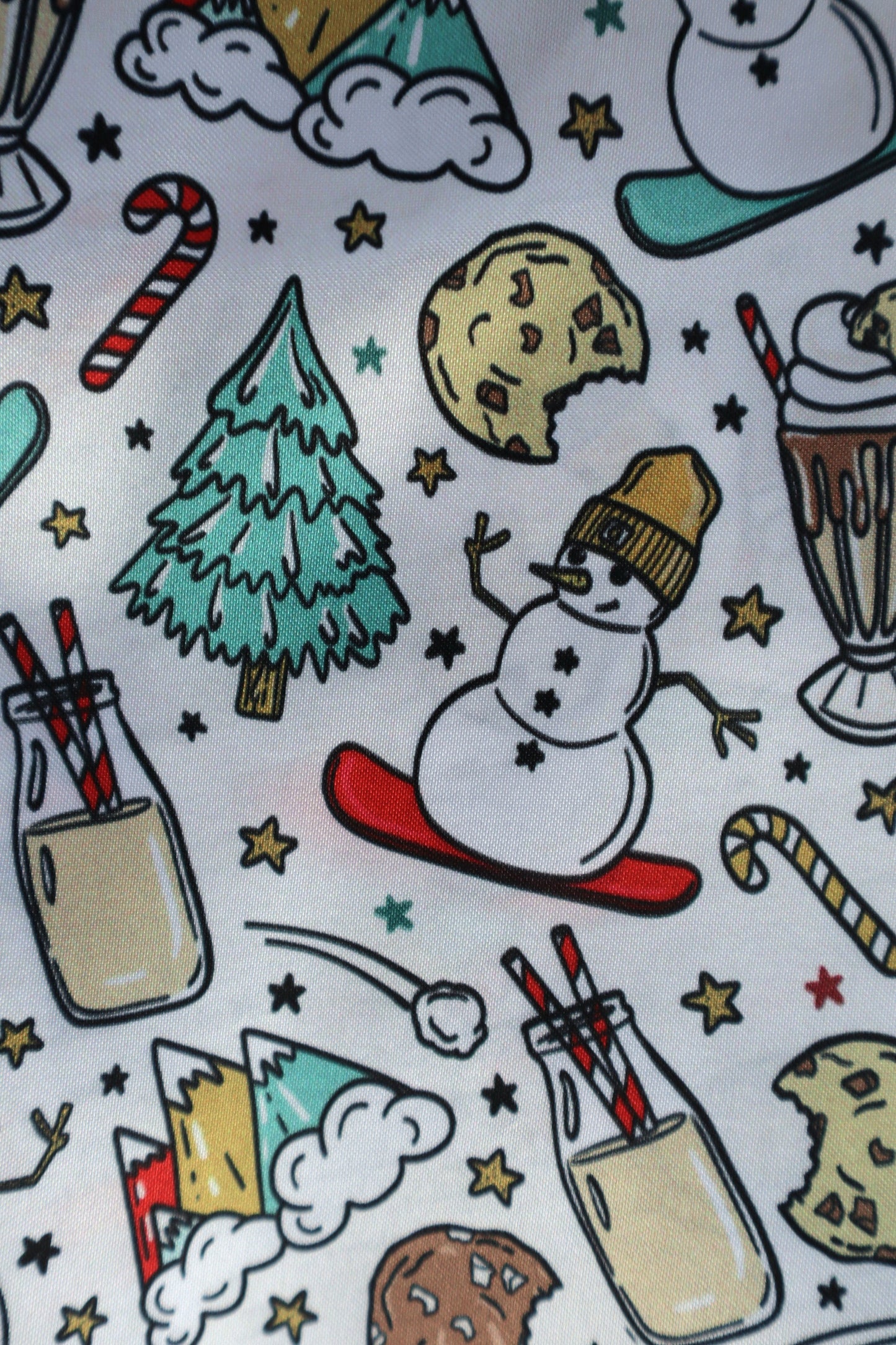 Satin scrunchie - Christmas design