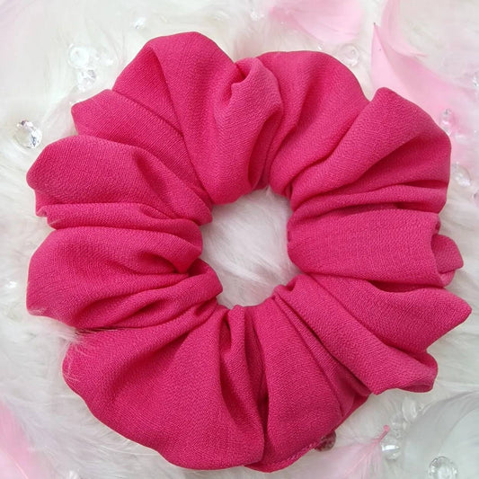 Hair Scrunchie - Wild Watermelon pink