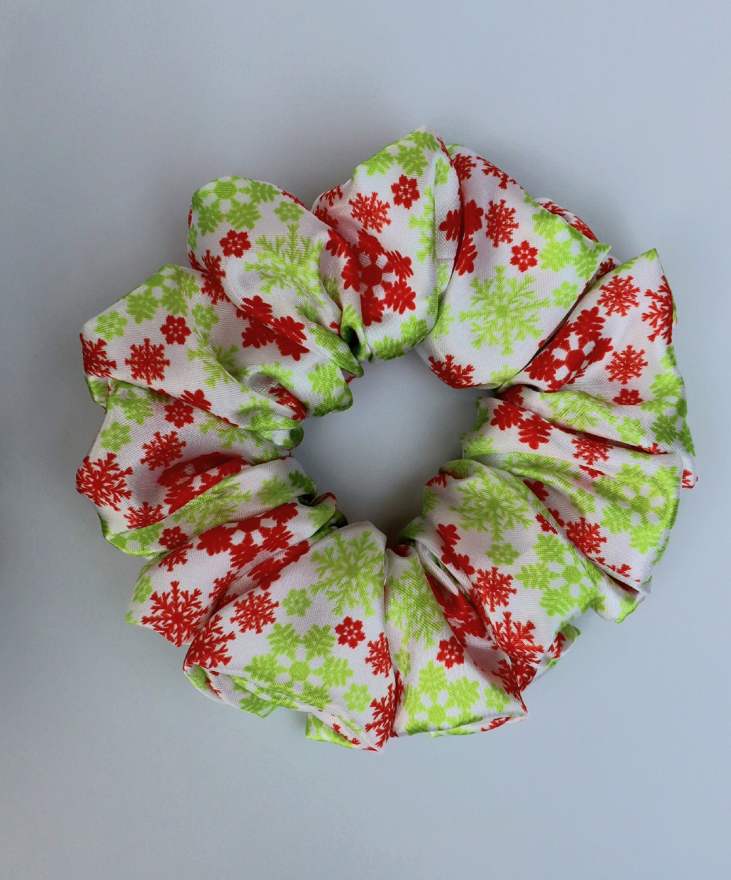 Satin Scrunchie - Christmas green